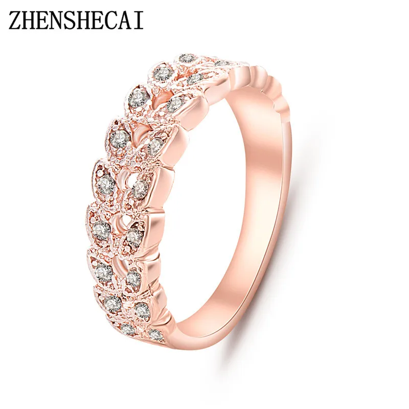 Высококачественное женское классическое обручальное кольцо с фианитом цвет