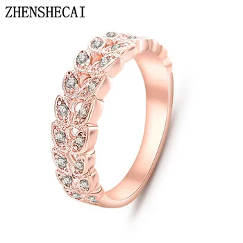 zhenshecai Concise Classical CZ Wedding Ring