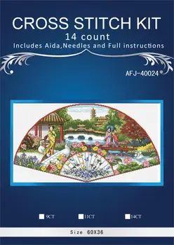 Top Quality Lovely Counted Cross Stitch Kit Garden Fan Dim 70-35327 35327 Eastern Park Garden 62x38cm, 14CT
Top Quality Lovely Counted Cross Stitch Kit Garden Fan Dim 70-35327 35327 Eastern Park Garden 62x38cm, 14CT