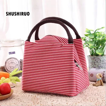 SHUSHIRUO Striped Portable Lunch Bag Picnic Travel Storage Thermal Insulated Keep Warm for Student Heat Preservation Milk Box 
SHUSHIRUO Striped Portable Lunch Bag Picnic Travel Storage Thermal Insulated Keep Warm for Student Heat Preservation Milk Box
