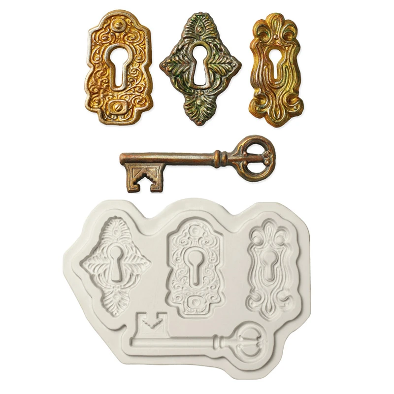 New Key Fondant Silicone Mold Pastry Biscuits Chocolate Mold Cookies Candy Ice Cube Clay Mould Baking Cake Decorating Tools F111
New Key Fondant Silicone Mold Pastry Biscuits Chocolate Mold Cookies Candy Ice Cube Clay Mould Baking Cake Decorating Tools F111