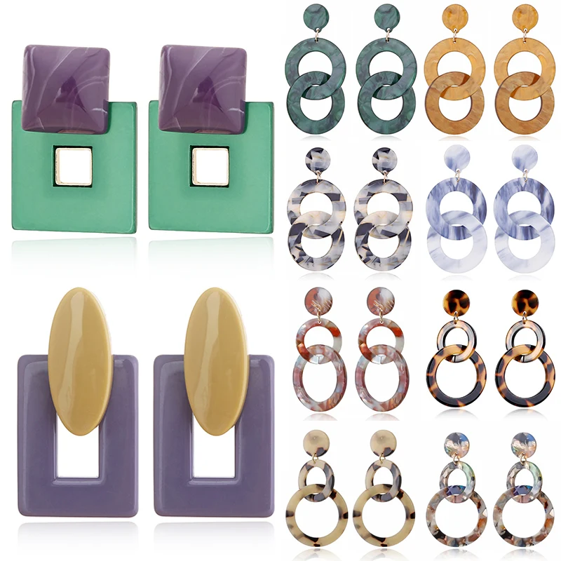 For Ladies Girls Trendy New Statement Jewelry Dangle Earrings Drop Earrings Big Circle Party Gift Square Acrylic For Women
For Ladies Girls Trendy New Statement Jewelry Dangle Earrings Drop Earrings Big Circle Party Gift Square Acrylic For Women