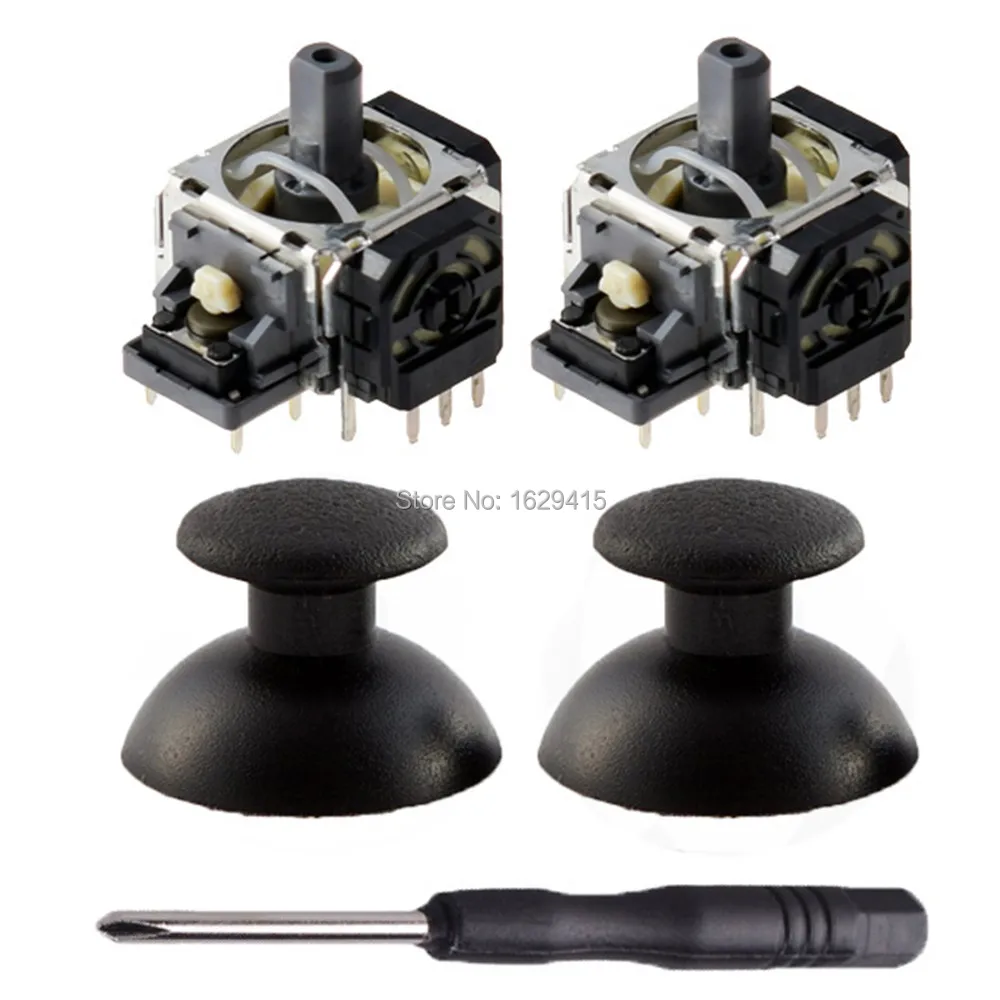 2 sets 3 Pin Sensor Module Potentiometer with ThumbSticks For Sony Dualshock 3 PS3 Controller Repair Parts 3D Analog Joystick
2 sets 3 Pin Sensor Module Potentiometer with ThumbSticks For Sony Dualshock 3 PS3 Controller Repair Parts 3D Analog Joystick