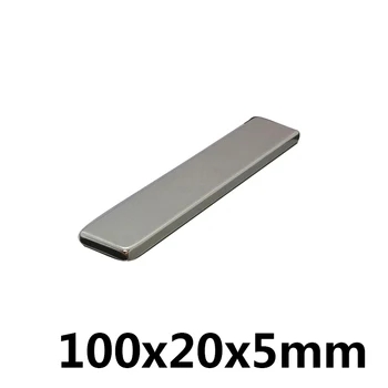 1 pcs Neodymium magnet 100x20x5 Rare Earth Strong block permanent 100*20*5mm fridge Electromagnet NdFeB nickle magnetic square
1 pcs Neodymium magnet 100x20x5 Rare Earth Strong block permanent 100*20*5mm fridge Electromagnet NdFeB nickle magnetic square