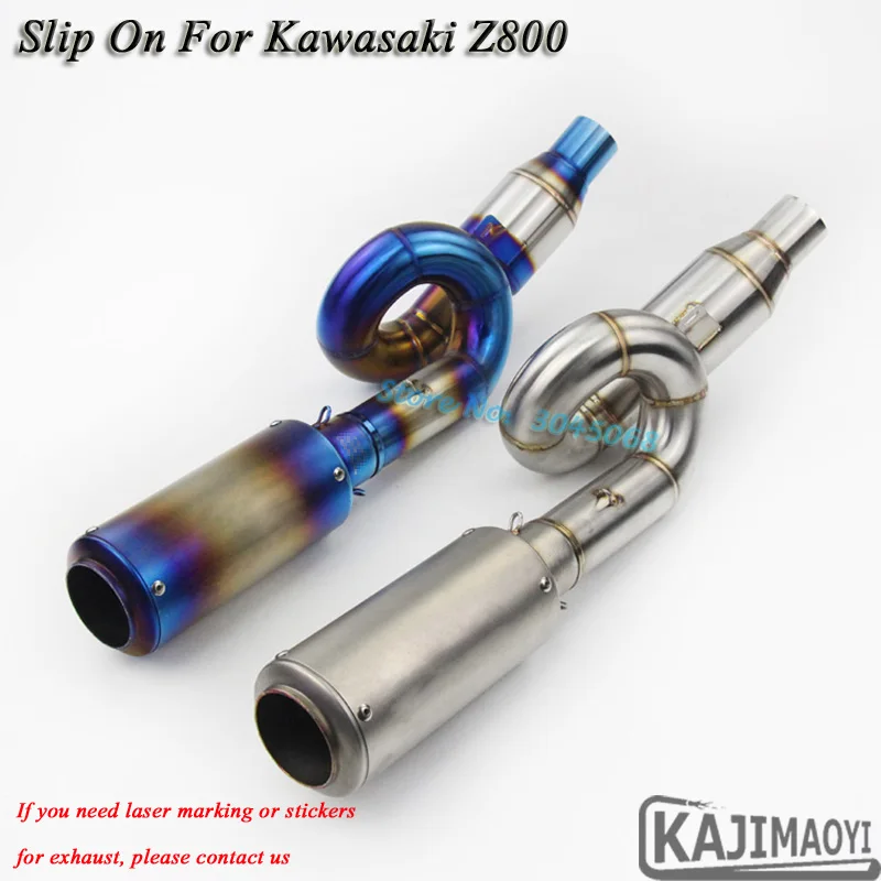 Slip On For Kawasaki Z800 Ninja800 Motorcycle Modified Exhaust Muffler Escape With Connect Middle Link Pipe Stainless Steel Blue
Slip On For Kawasaki Z800 Ninja800 Motorcycle Modified Exhaust Muffler Escape With Connect Middle Link Pipe Stainless Steel Blue