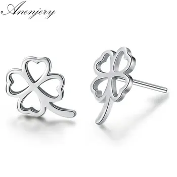 Anenjery 925 Sterling Silver Hollow Clover Stud Earrings boucle d'oreilleboucle d'oreille For Women S-E56
Anenjery 925 Sterling Silver Hollow Clover Stud Earrings boucle d'oreilleboucle d'oreille For Women S-E56