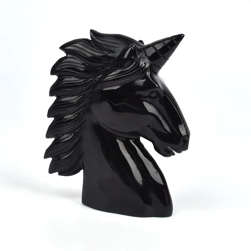 100% Natural Obsidian Quartz Crystal Gemstone Unicorn Reiki Healing Handmade Carved Crystal Unicorn For Decoration
100% Natural Obsidian Quartz Crystal Gemstone Unicorn Reiki Healing Handmade Carved Crystal Unicorn For Decoration