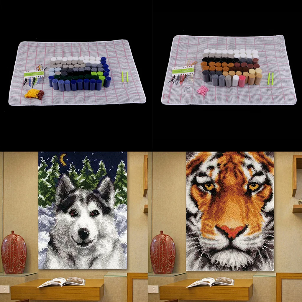 2 Set DIY Animal Latch Hook Kit Embroidery Needlework Supplies for Tapestry Carpet Rug Pillow Mat Cushion 75x57cm
2 Set DIY Animal Latch Hook Kit Embroidery Needlework Supplies for Tapestry Carpet Rug Pillow Mat Cushion 75x57cm