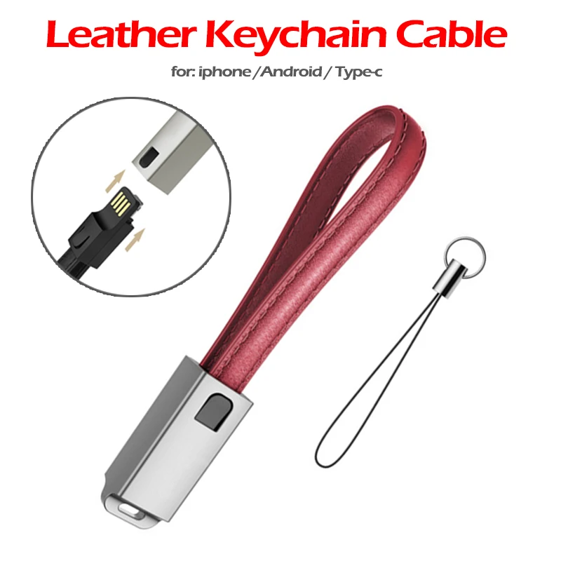 Key Chain USB Cable Mini Leather Micro USB Mobile Phone Cables 2A Fast Charger Data Cord for Samsung Xiaomi Charging
Key Chain USB Cable Mini Leather Micro USB Mobile Phone Cables 2A Fast Charger Data Cord for Samsung Xiaomi Charging