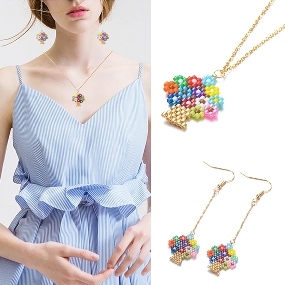 JOYE NEW MIYUKI Necklace Jewelry Tree Of Life Kolye Gold Chain Necklaces Delica Bead 2019 Women Handmade Woven Gift Dropshipping
JOYE NEW MIYUKI Necklace Jewelry Tree Of Life Kolye Gold Chain Necklaces Delica Bead 2019 Women Handmade Woven Gift Dropshipping