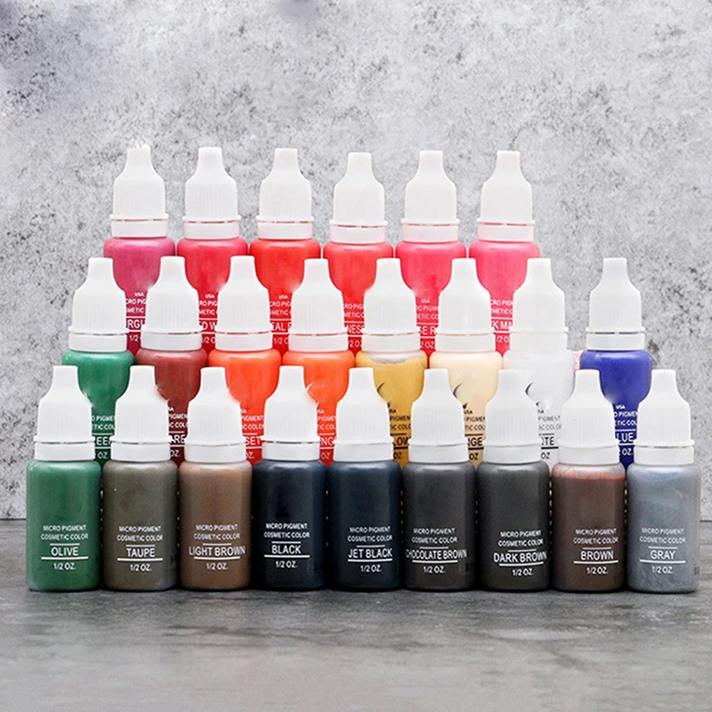 23 Colors Tattoo Makeup Permanent Tattoo Ink Set 15ml Bottle Pigment for Eyebrow Embroidery Tattoo Makeup Pigment
23 Colors Tattoo Makeup Permanent Tattoo Ink Set 15ml Bottle Pigment for Eyebrow Embroidery Tattoo Makeup Pigment