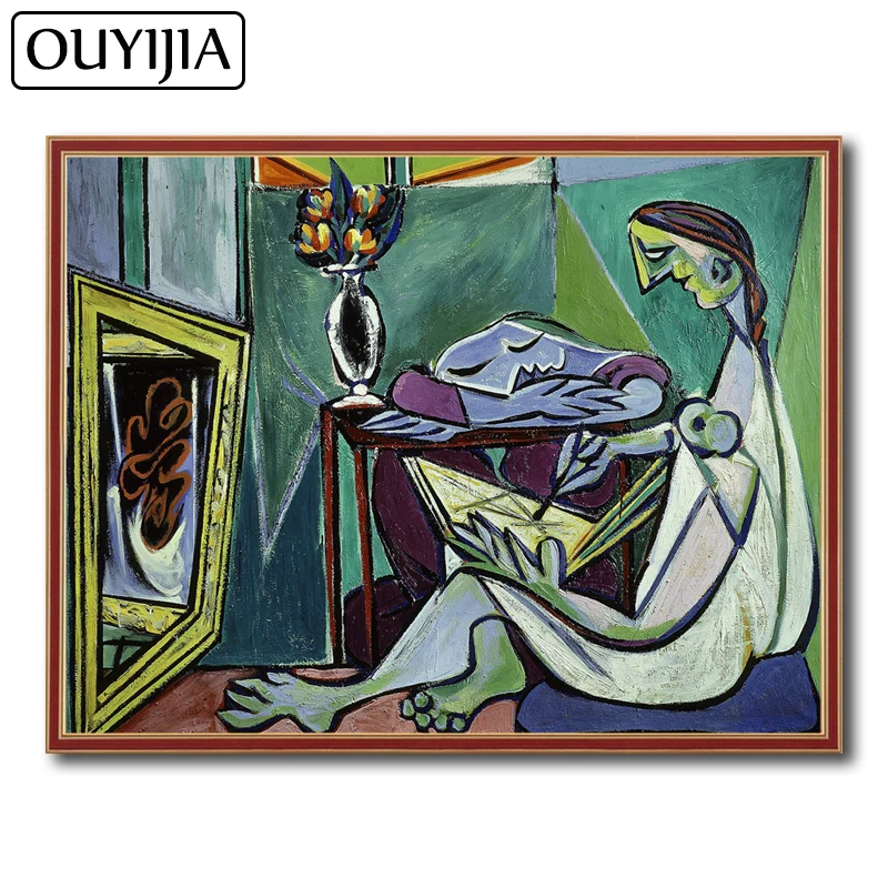 OUYIJIA Picasso 5D DIY Girl Abstract Oil Diamond Painting Square Rhinestone Picture Mosaic Embroidery Decoration Gift | Дом и сад