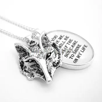 12pcs/lot The Tame Fox Silver Plate Pendant Necklace The Little Prince Antoine de Saint Exupery
12pcs/lot The Tame Fox Silver Plate Pendant Necklace The Little Prince Antoine de Saint Exupery