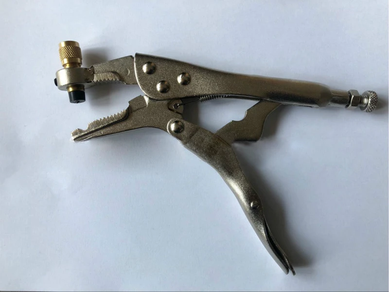 Drillpro Air Conditioner Refrigerant Recovery Refrigeration Tube Steel Locking Plier Hand Tool
Drillpro Air Conditioner Refrigerant Recovery Refrigeration Tube Steel Locking Plier Hand Tool