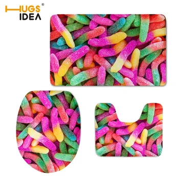 HUGSIDEA 3D Candy Color Printed Toilet WC Warm Lid Pad 3PCS Set Bathroom Floor Carpet Non-slip Area Rugs Home Hotel Decor Mats
HUGSIDEA 3D Candy Color Printed Toilet WC Warm Lid Pad 3PCS Set Bathroom Floor Carpet Non-slip Area Rugs Home Hotel Decor Mats