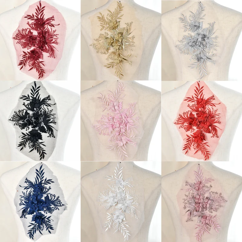 Sequin Embroidered Patches Fabric African Lace Applique Sew On Wedding Dress Clothes Accessory Patches
Sequin Embroidered Patches Fabric African Lace Applique Sew On Wedding Dress Clothes Accessory Patches