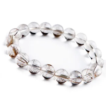 10mm Natural Genuine Silver Rutilated Quartz Crystal Gemstone Round Bead Bracelets
10mm Natural Genuine Silver Rutilated Quartz Crystal Gemstone Round Bead Bracelets