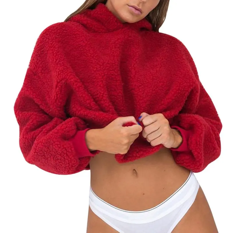 Laamei 2018 Autumn Winter Fleece Warm Women Cute Sweater Crop Tops Fashion Femme Cropped Jumper Short Top Pullovers Streetwear
Laamei 2018 Autumn Winter Fleece Warm Women Cute Sweater Crop Tops Fashion Femme Cropped Jumper Short Top Pullovers Streetwear