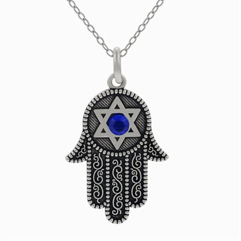 OneckOha Vintage Antique Silver Buddaha Hand Fatima Hand Pendant Israel Flag Hamsa Necklace
OneckOha Vintage Antique Silver Buddaha Hand Fatima Hand Pendant Israel Flag Hamsa Necklace