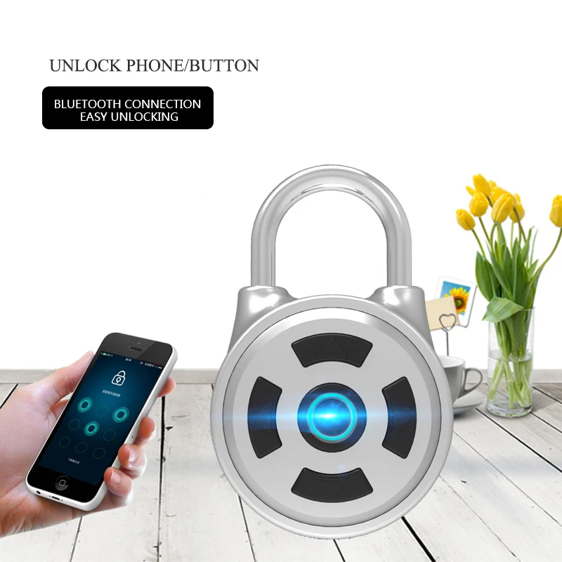 Smart Keyless Lock Waterproof APP Button Password Unlock Anti-Theft Padlock Door Lock
Smart Keyless Lock Waterproof APP Button Password Unlock Anti-Theft Padlock Door Lock