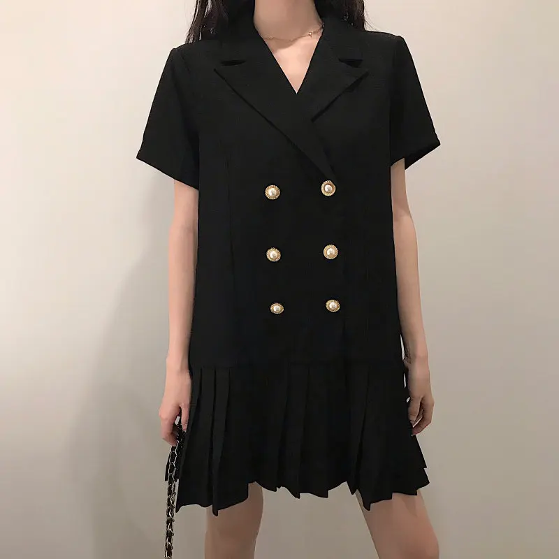 Alien Kitty Elegant Sweet Short Sleeves New Pleated 2019 Slender Notched Women Double Breasted Vintage Slim Black Dresses
Alien Kitty Elegant Sweet Short Sleeves New Pleated 2019 Slender Notched Women Double Breasted Vintage Slim Black Dresses