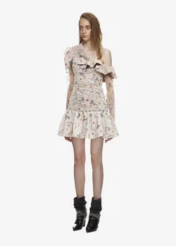 New Style 2019 Hot Sale Celebrity Elegant Backless Ruffles One-Shoulder Lace Mini Dress Women Full Night Club Dresses Wholesale
New Style 2019 Hot Sale Celebrity Elegant Backless Ruffles One-Shoulder Lace Mini Dress Women Full Night Club Dresses Wholesale