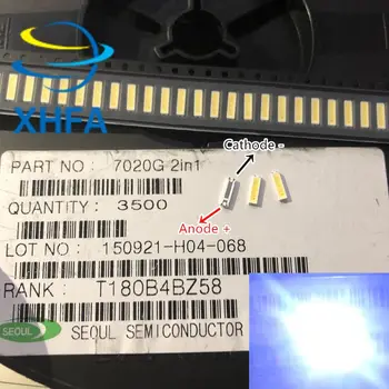 500pcs For SEOUL Original LED LCD TV Backlight Application LED 7020 Light Beads Cool white High Power 1W 6V 98LM 7020G 2in1
500pcs For SEOUL Original LED LCD TV Backlight Application LED 7020 Light Beads Cool white High Power 1W 6V 98LM 7020G 2in1