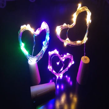 New 1/2M 10/20LED Strip Light Cork Shaped Bottle Stopper Lamp Holiday Home Wedding Decoration Button Batery Lamp String
New 1/2M 10/20LED Strip Light Cork Shaped Bottle Stopper Lamp Holiday Home Wedding Decoration Button Batery Lamp String