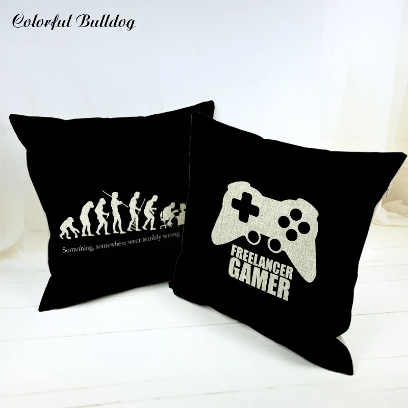Funny Cushion Covers Abstract Freelancer Game controller Game Keyboard and Mouse Throw Pillow Cotton Home Sofa Car Seat Decorate
Funny Cushion Covers Abstract Freelancer Game controller Game Keyboard and Mouse Throw Pillow Cotton Home Sofa Car Seat Decorate