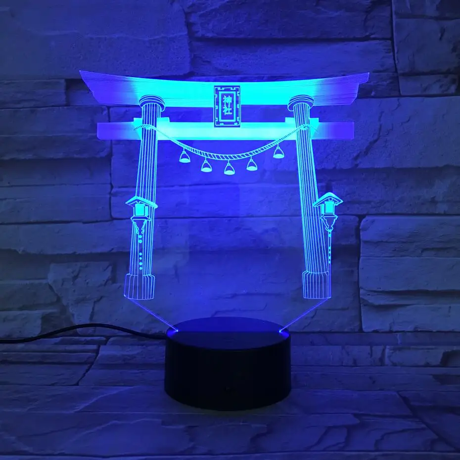 3D Led Night Light Lamp Japan Japanese Shrine USB luminaria RGB Festival Gift Home Decorative Lights Desk Nightlight Bedroom
3D Led Night Light Lamp Japan Japanese Shrine USB luminaria RGB Festival Gift Home Decorative Lights Desk Nightlight Bedroom