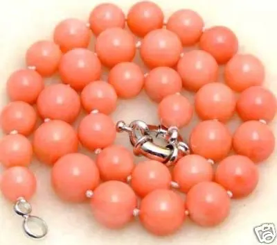 Beautiful 8MM round Pink Coral Necklace 18''
Beautiful 8MM round Pink Coral Necklace 18''