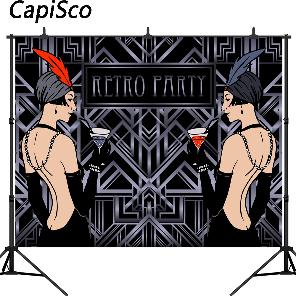 Capisco The Great Gatsby Backdrop Retro Party Theme Decoration 80s 90s dance Banner Photography Background for Photo Studio
Capisco The Great Gatsby Backdrop Retro Party Theme Decoration 80s 90s dance Banner Photography Background for Photo Studio