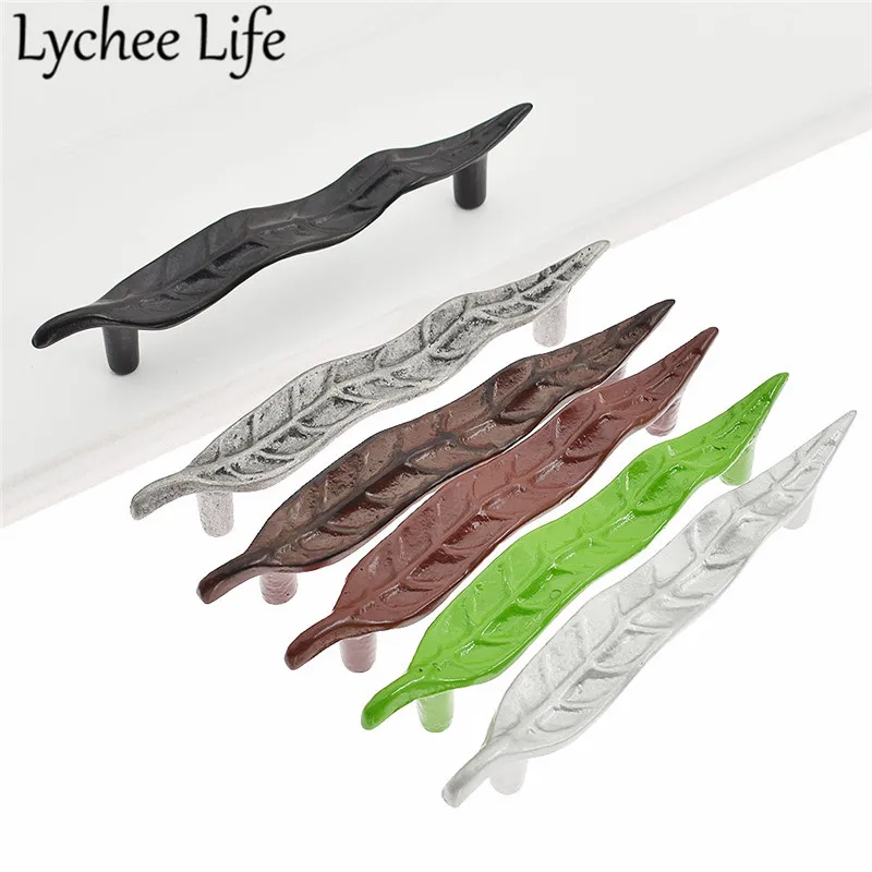 Lychee Life Colorful Alloy Pull Handle Metal Leaves Shape Cabinet Pull Handle Modern Home Door Drawer Accessories Decoration
Lychee Life Colorful Alloy Pull Handle Metal Leaves Shape Cabinet Pull Handle Modern Home Door Drawer Accessories Decoration