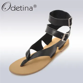 Odetina New Fashion Gladiators Flat Shoes Women Rome Sandals Ankle Strap Buckle Flip Flops Women Beach Shoes Summer Plus Size 46
Odetina New Fashion Gladiators Flat Shoes Women Rome Sandals Ankle Strap Buckle Flip Flops Women Beach Shoes Summer Plus Size 46