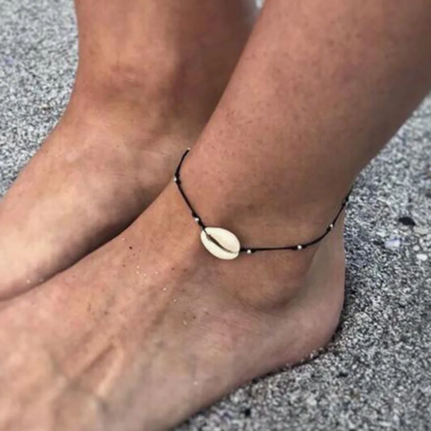 

Boho Shell Anklet Beads Foot Ankle Leg Bracelet cheville Anklets For Women tobillera Foot Jewelry rakhi enkelbandje