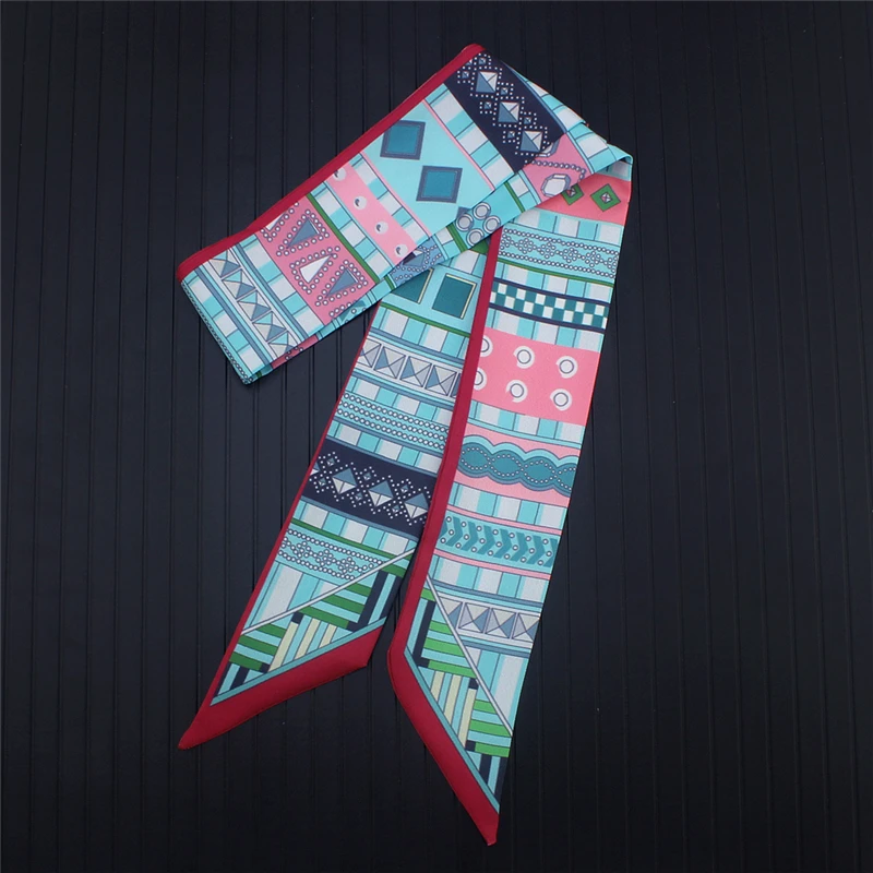 Skinny Scarf Women Luxury Plaid Silk Scarf Head band lady hair accessories Handle Bag Ribbons Tie Long Scarves
Skinny Scarf Women Luxury Plaid Silk Scarf Head band lady hair accessories Handle Bag Ribbons Tie Long Scarves