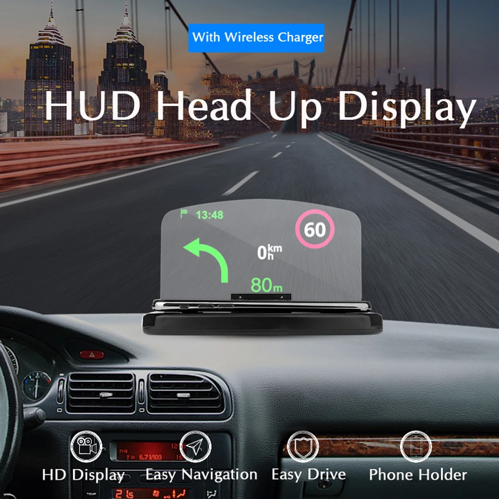Qi Wireless Charger Car Windshield HUD Head Up Display 10W Fast Charging Universal Phone Car Holder For iPhone Samsung GPS DH42
Qi Wireless Charger Car Windshield HUD Head Up Display 10W Fast Charging Universal Phone Car Holder For iPhone Samsung GPS DH42