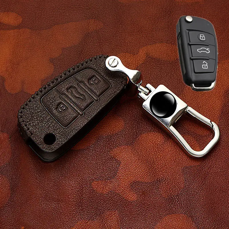 Genuine Leather Car Key Case Cover For Audi C6 A7 A8 R8 A1 A3 A4 A5 Q7 A6 C5 Protection Key Shell keys accessories
Genuine Leather Car Key Case Cover For Audi C6 A7 A8 R8 A1 A3 A4 A5 Q7 A6 C5 Protection Key Shell keys accessories