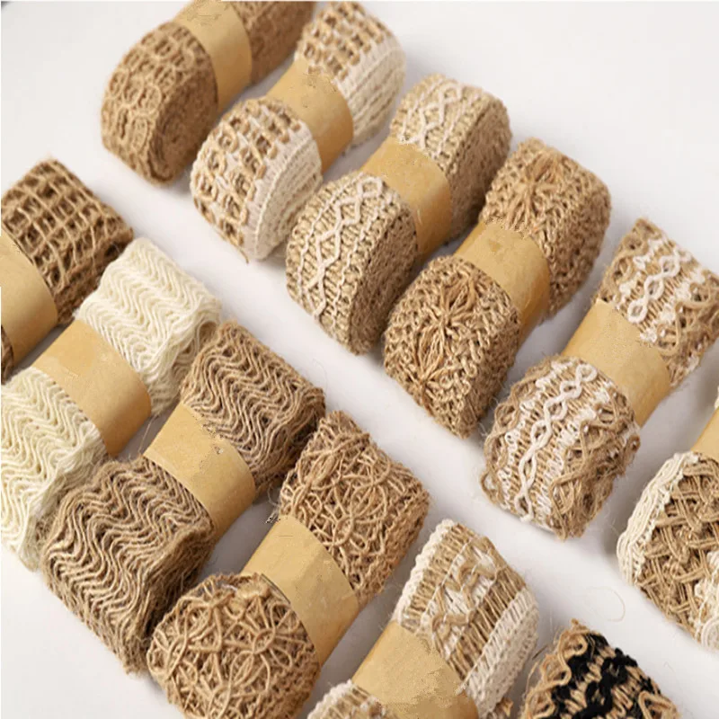 2M/Roll Natural Party Crafts Wedding Ribbon Gift Warrping Hemp Ribbon Jute Burlap DIY Festival Supplies Festival Decoration
2M/Roll Natural Party Crafts Wedding Ribbon Gift Warrping Hemp Ribbon Jute Burlap DIY Festival Supplies Festival Decoration