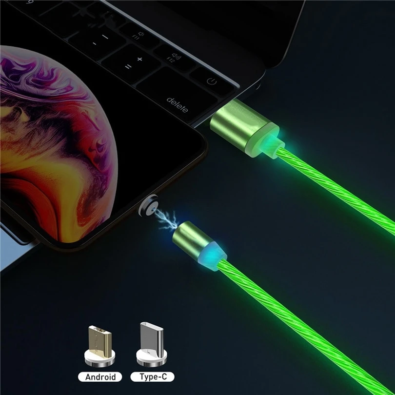 1M LED Magnetic USB Cable Micro USB Type C Cable for Samsung S10 + Xiaomi Huawei LED Luminous Flowing Light Phone Charger Cable
1M LED Magnetic USB Cable Micro USB Type C Cable for Samsung S10 + Xiaomi Huawei LED Luminous Flowing Light Phone Charger Cable
