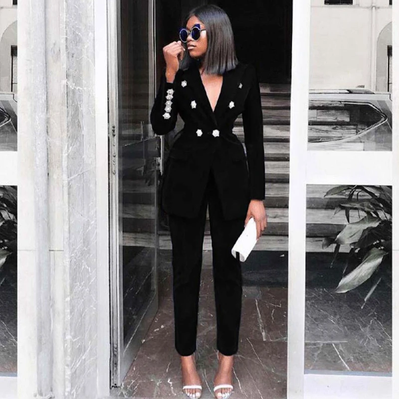 Ocstrade Summer Sets for Women 2019 New Black V Neck Long Sleeve Sexy 2 Piece Set Outfits High Quality Two Piece Set Suit
Ocstrade Summer Sets for Women 2019 New Black V Neck Long Sleeve Sexy 2 Piece Set Outfits High Quality Two Piece Set Suit