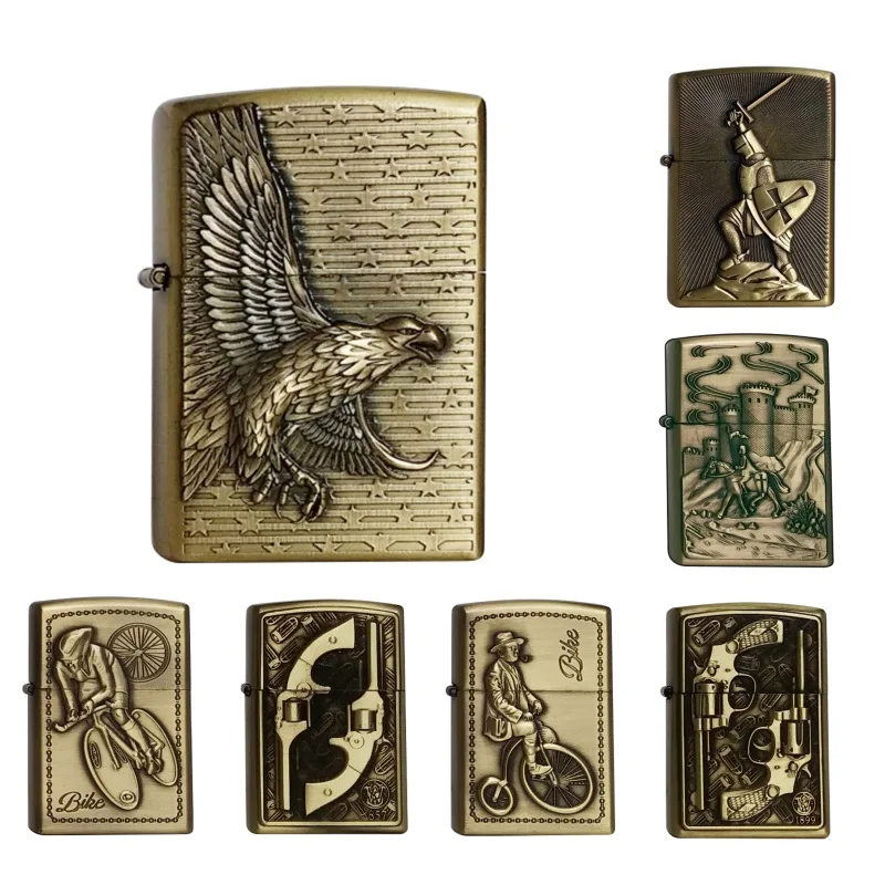 Grinding Weel Lighter Metal Kerosene Oil Lighter Gasoline Windproof Refillable Cigarette Accessories Retro Men Gadgets Lighters
Grinding Weel Lighter Metal Kerosene Oil Lighter Gasoline Windproof Refillable Cigarette Accessories Retro Men Gadgets Lighters
