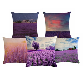 Countryside Lavender Cushion Cover Pillow Case Cotton Linen Housse De Coussin Throw Pillow Covers Home Decor
Countryside Lavender Cushion Cover Pillow Case Cotton Linen Housse De Coussin Throw Pillow Covers Home Decor