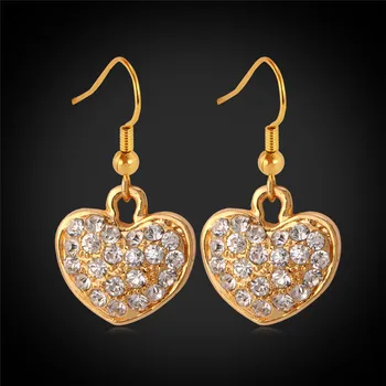 New Gold/Silver Color Hearts Drop Earrings Jewelry High Quality Austrian Rhinestone Crystal Jewelry Gift For Women MGC E715
New Gold/Silver Color Hearts Drop Earrings Jewelry High Quality Austrian Rhinestone Crystal Jewelry Gift For Women MGC E715