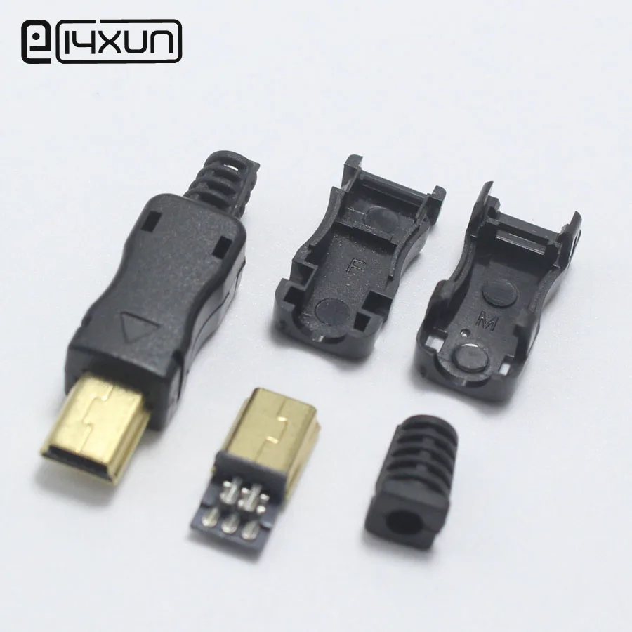 1set Mini USB 4PIN Welding Type Male Plug Gold Plated Connectors 4P USB Tail Socket 4 in 1 Black
1set Mini USB 4PIN Welding Type Male Plug Gold Plated Connectors 4P USB Tail Socket 4 in 1 Black