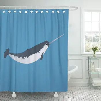 Shower Curtain Blue Cartoon Narwhal Whale Cetacea Animal Aquatic Pink Character Color Cute Drawing Decorative Bathroom
Shower Curtain Blue Cartoon Narwhal Whale Cetacea Animal Aquatic Pink Character Color Cute Drawing Decorative Bathroom