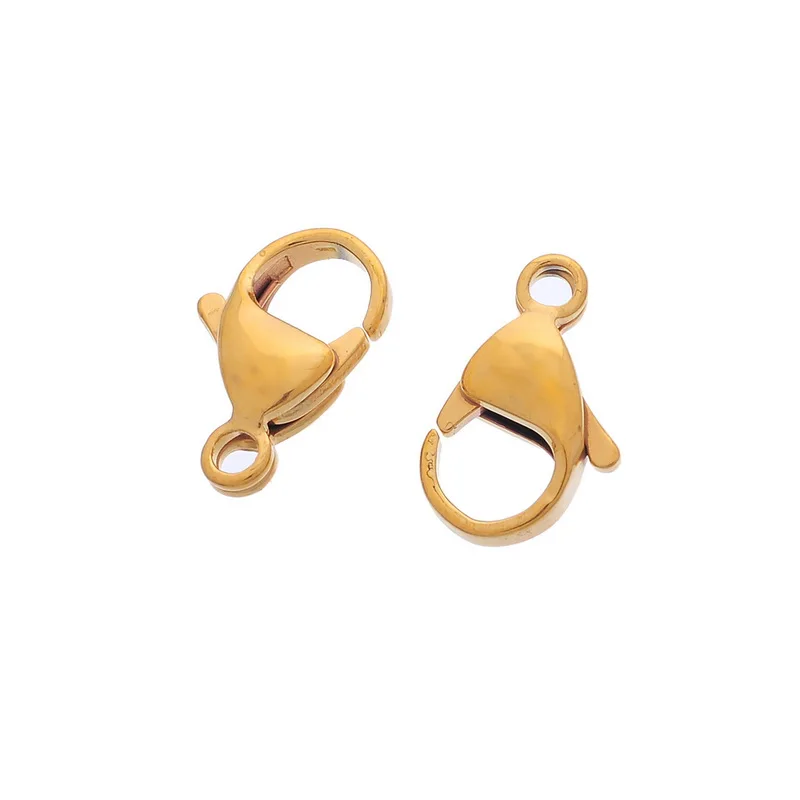 FUNIQUE 10PCs Stainless Steel Lobster Clasps Gold Color Clasps Findings For Jewelry Making DIY Necklace Bracelet Gift 12x8mm
FUNIQUE 10PCs Stainless Steel Lobster Clasps Gold Color Clasps Findings For Jewelry Making DIY Necklace Bracelet Gift 12x8mm