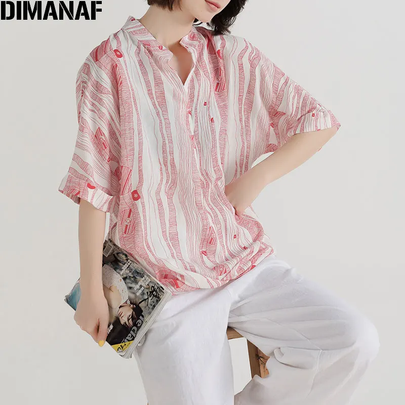 DIMANAF Plus Size Women Blouse Shirt Short Sleeve V-Neck Linen Lady Tops Tunic Striped Pattern Female Loose Casual Basic Clothes
DIMANAF Plus Size Women Blouse Shirt Short Sleeve V-Neck Linen Lady Tops Tunic Striped Pattern Female Loose Casual Basic Clothes