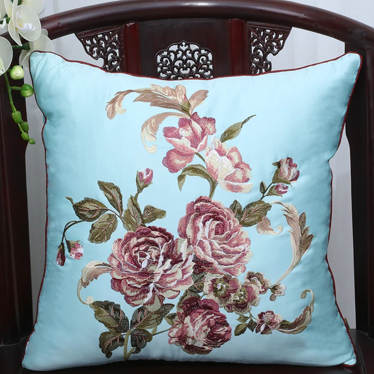 Latest Fine Embroidery Cushion Pillow Cover for Sofa Seat Chair Lumbar Back Cushion Sets European style Satin Cloth Pillow Case
Latest Fine Embroidery Cushion Pillow Cover for Sofa Seat Chair Lumbar Back Cushion Sets European style Satin Cloth Pillow Case