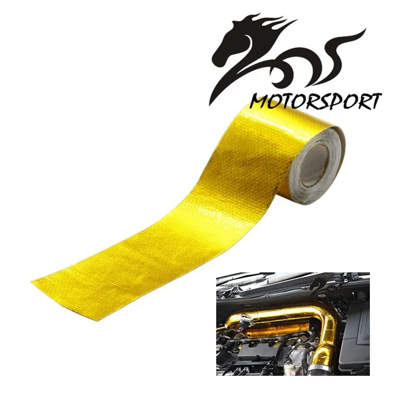 2"x5 Meter Roll SELF ADHESIVE REFLECT A GOLD HEAT WRAP BARRIER FOR HONDA/VW/BMW All Intake pipe / Suction Kit
2"x5 Meter Roll SELF ADHESIVE REFLECT A GOLD HEAT WRAP BARRIER FOR HONDA/VW/BMW All Intake pipe / Suction Kit